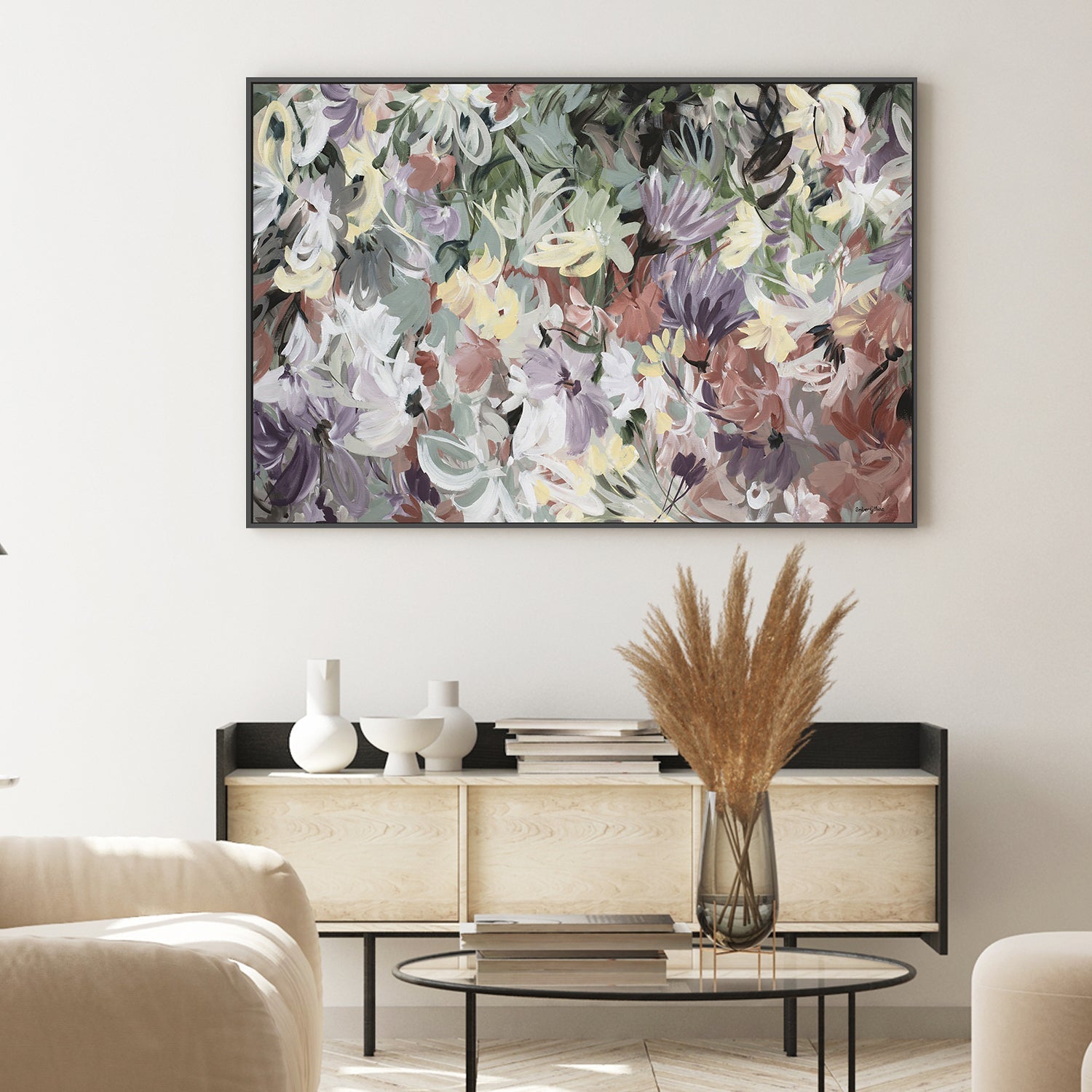 wall-art-print-canvas-poster-framed-Blushing Blooms , By Amber Gittins-2