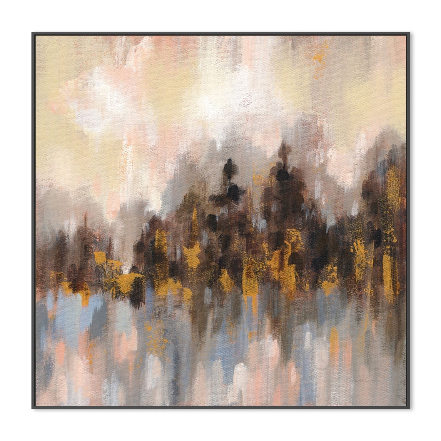 wall-art-print-canvas-poster-framed-Blushing Forest, Style A-by-Silvia Vassileva-Gioia Wall Art