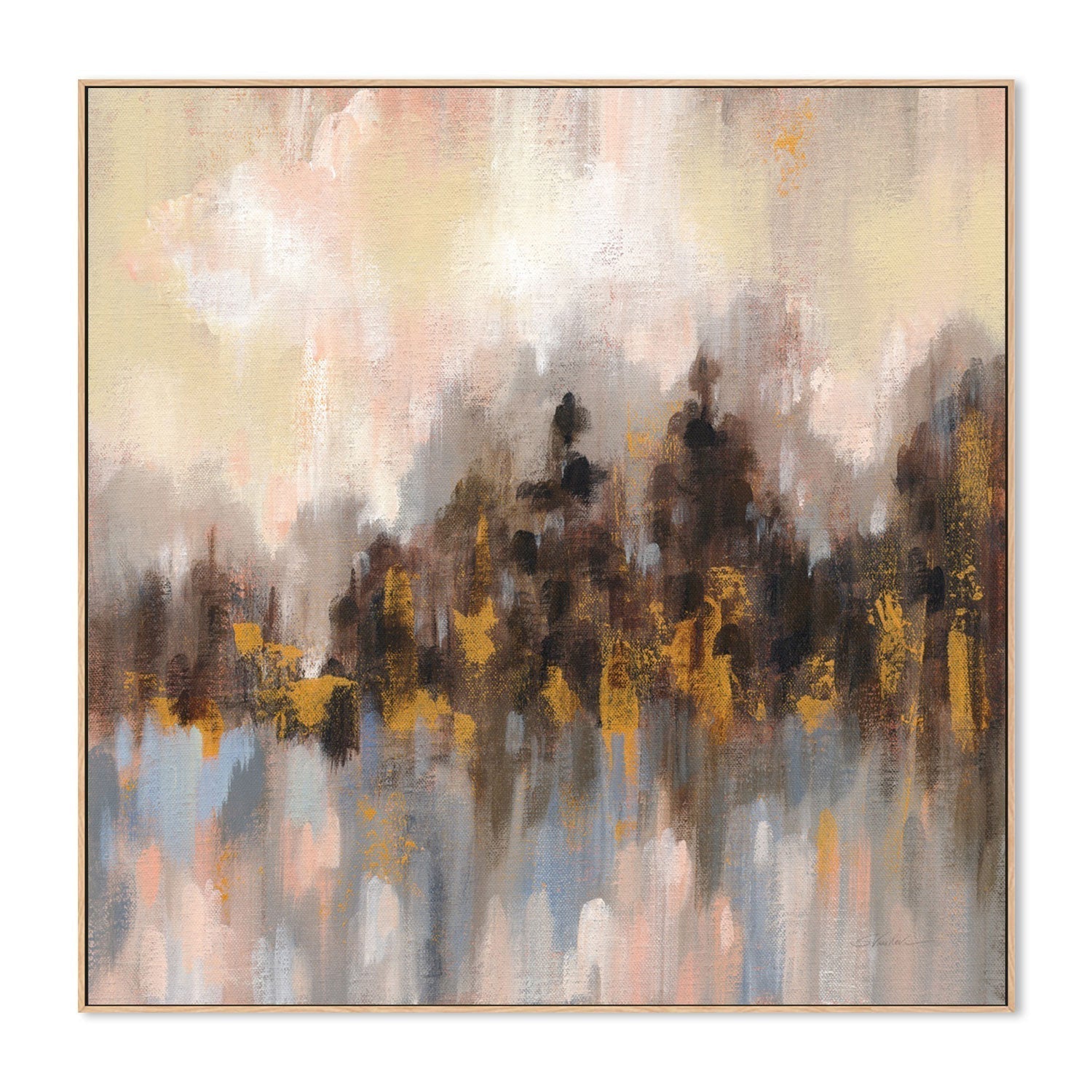 wall-art-print-canvas-poster-framed-Blushing Forest, Style A-by-Silvia Vassileva-Gioia Wall Art