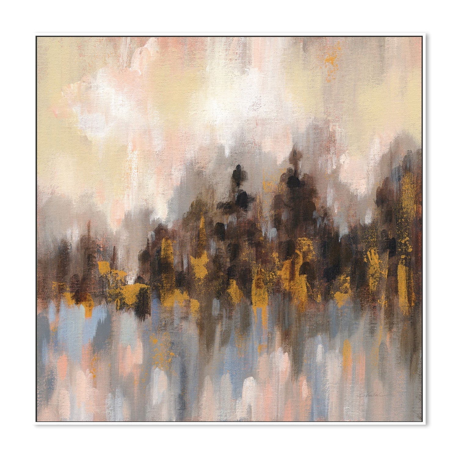 wall-art-print-canvas-poster-framed-Blushing Forest, Style A-by-Silvia Vassileva-Gioia Wall Art