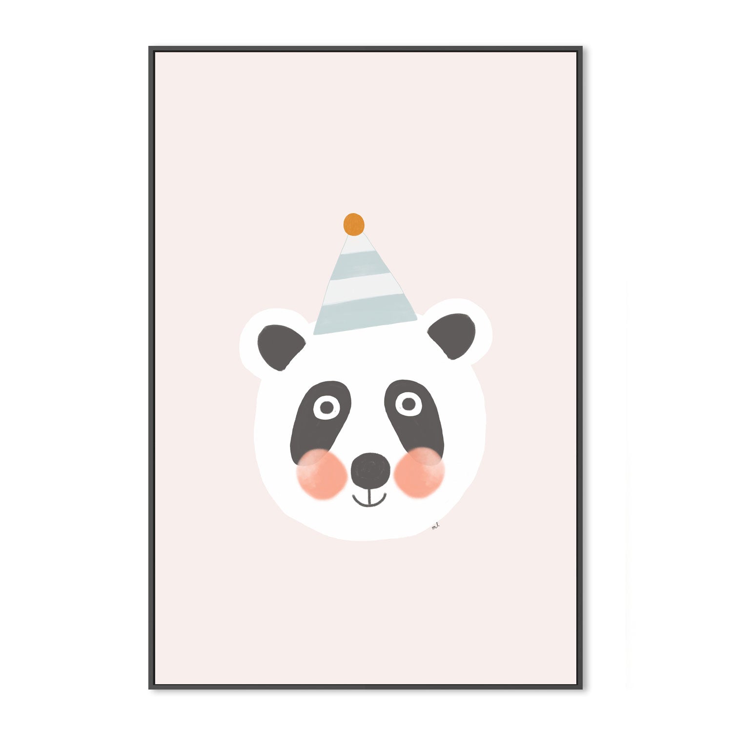 wall-art-print-canvas-poster-framed-Blushing Panda , By Menina Lisboa-3