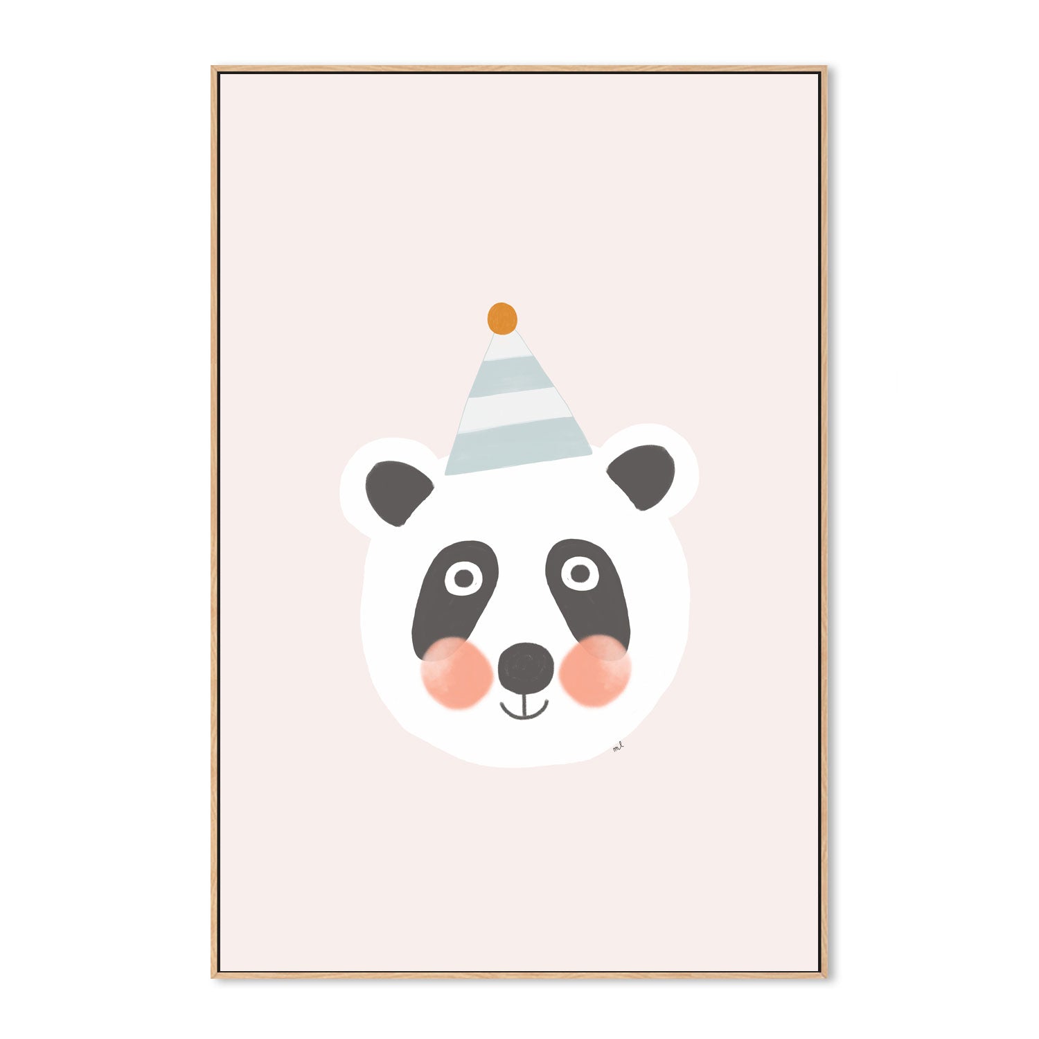 wall-art-print-canvas-poster-framed-Blushing Panda , By Menina Lisboa-4