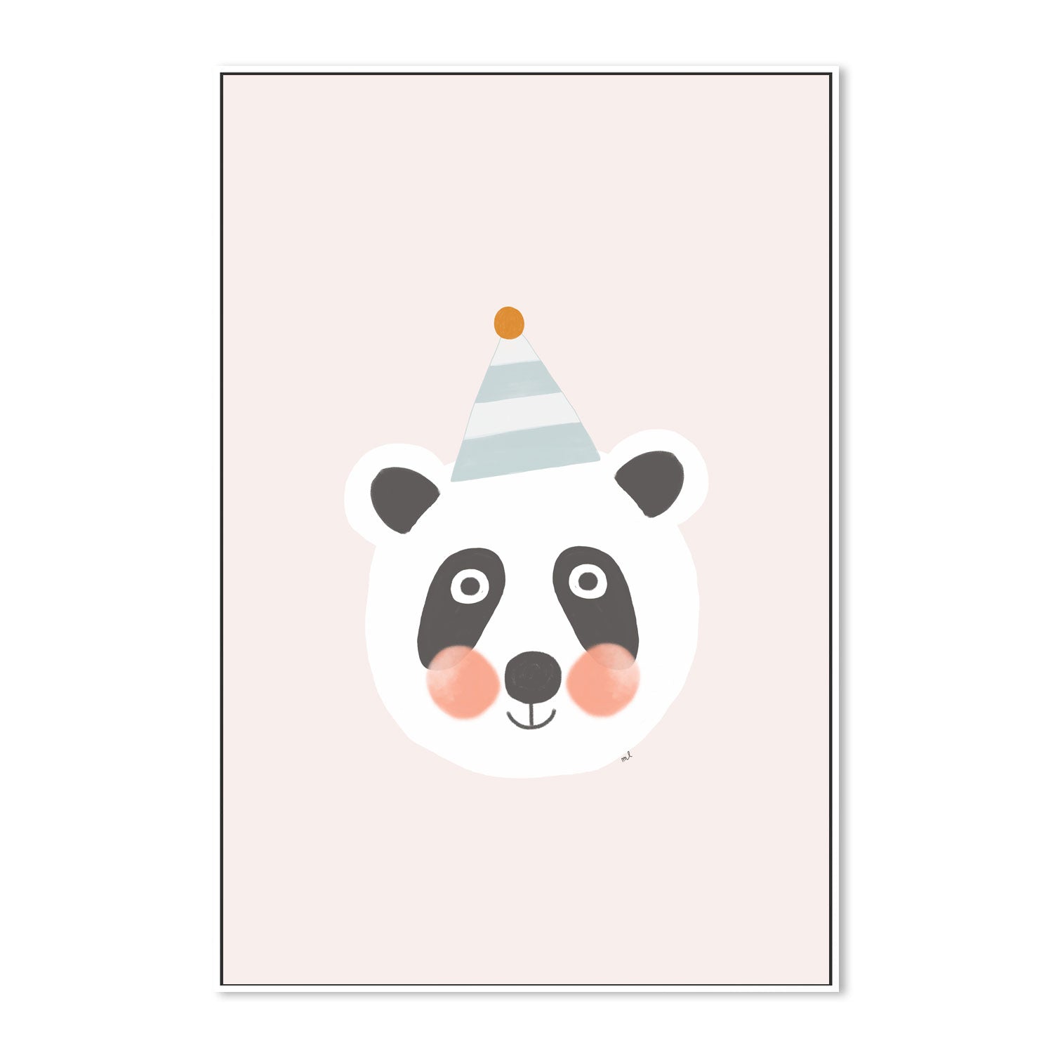 wall-art-print-canvas-poster-framed-Blushing Panda , By Menina Lisboa-5