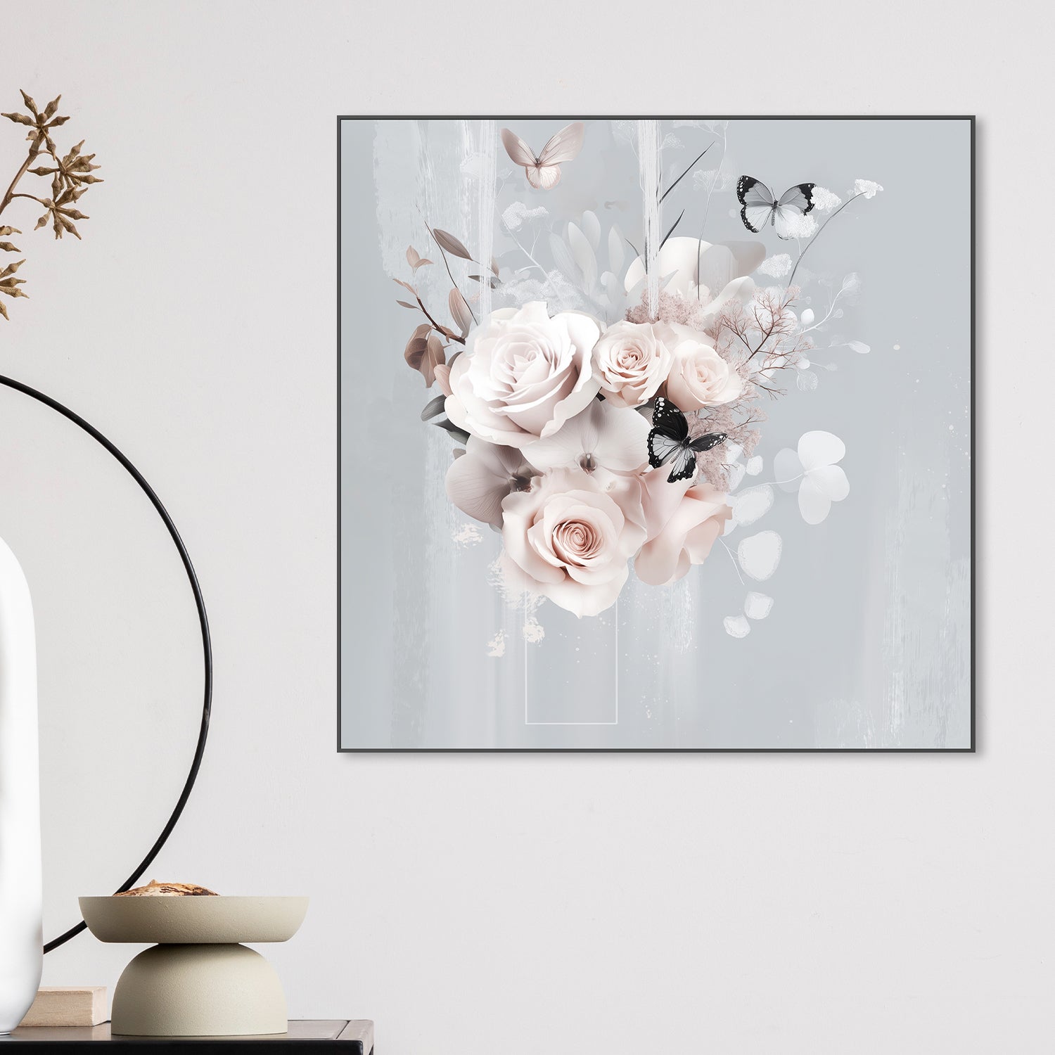 wall-art-print-canvas-poster-framed-Boho Blue Bloom, Complement Series, By Bella Eve , By Bella Eve-2
