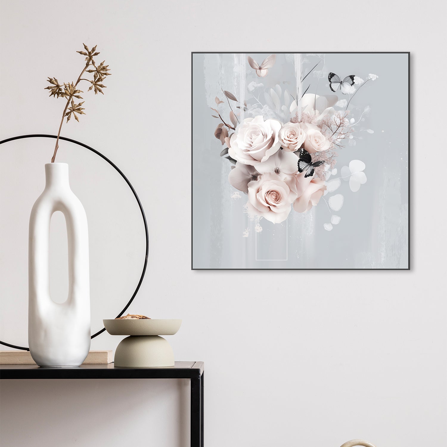 wall-art-print-canvas-poster-framed-Boho Blue Bloom, Complement Series, By Bella Eve , By Bella Eve-7