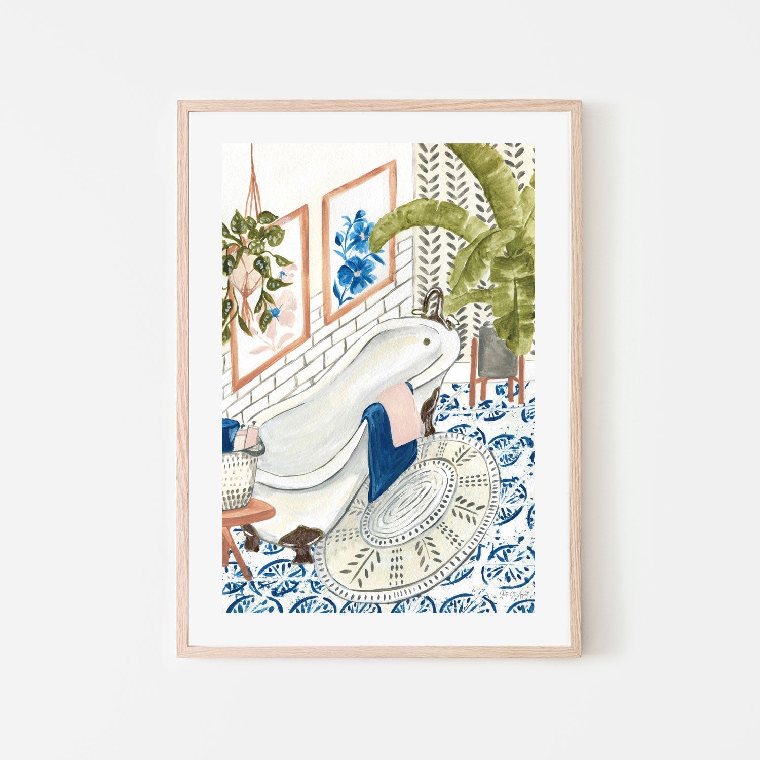 wall-art-print-canvas-poster-framed-Boho Chic Bath, Style A , By Yvette St. Amant-6