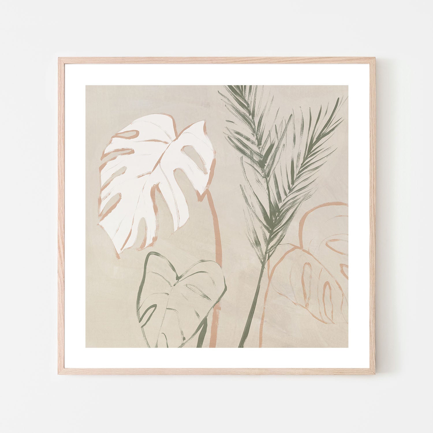 wall-art-print-canvas-poster-framed-Boho Palms, Style A , By Aria K-6
