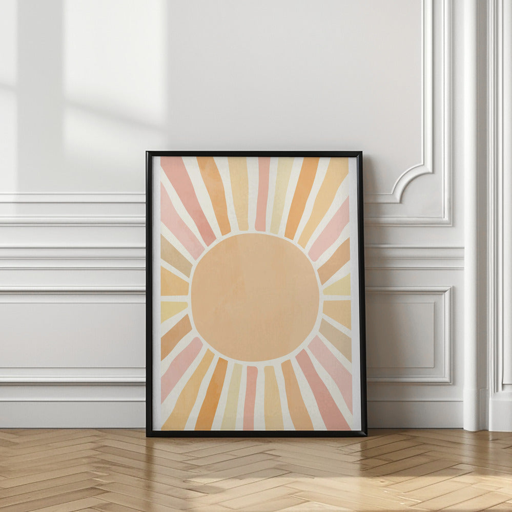 wall-art-print-canvas-poster-framed-Boho sun , By Sarah Manovski-2