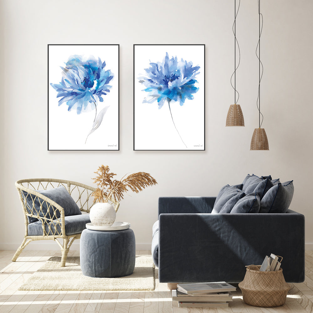 wall-art-print-canvas-poster-framed-Bold Blooming, Style C & D, Set of 2-by-Danhui Nai-Gioia Wall Art