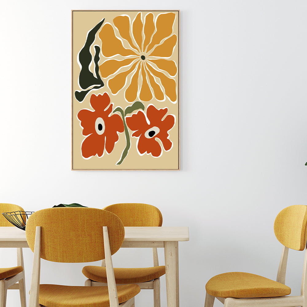 wall-art-print-canvas-poster-framed-Bold Garden From 70s , By Miho Art Studio , By Miho Art Studio-2