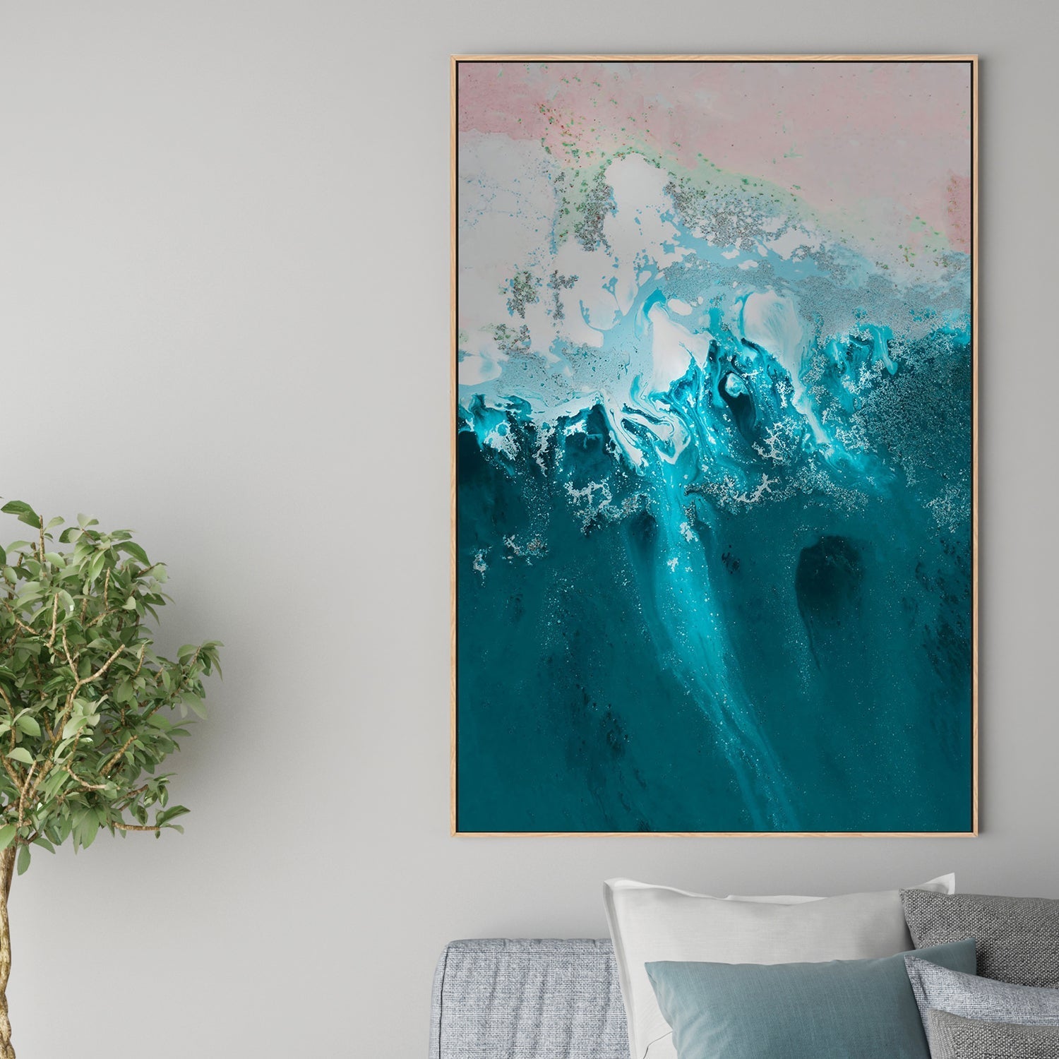 wall-art-print-canvas-poster-framed-Bondi Beach, Style B , By Petra Meikle-2