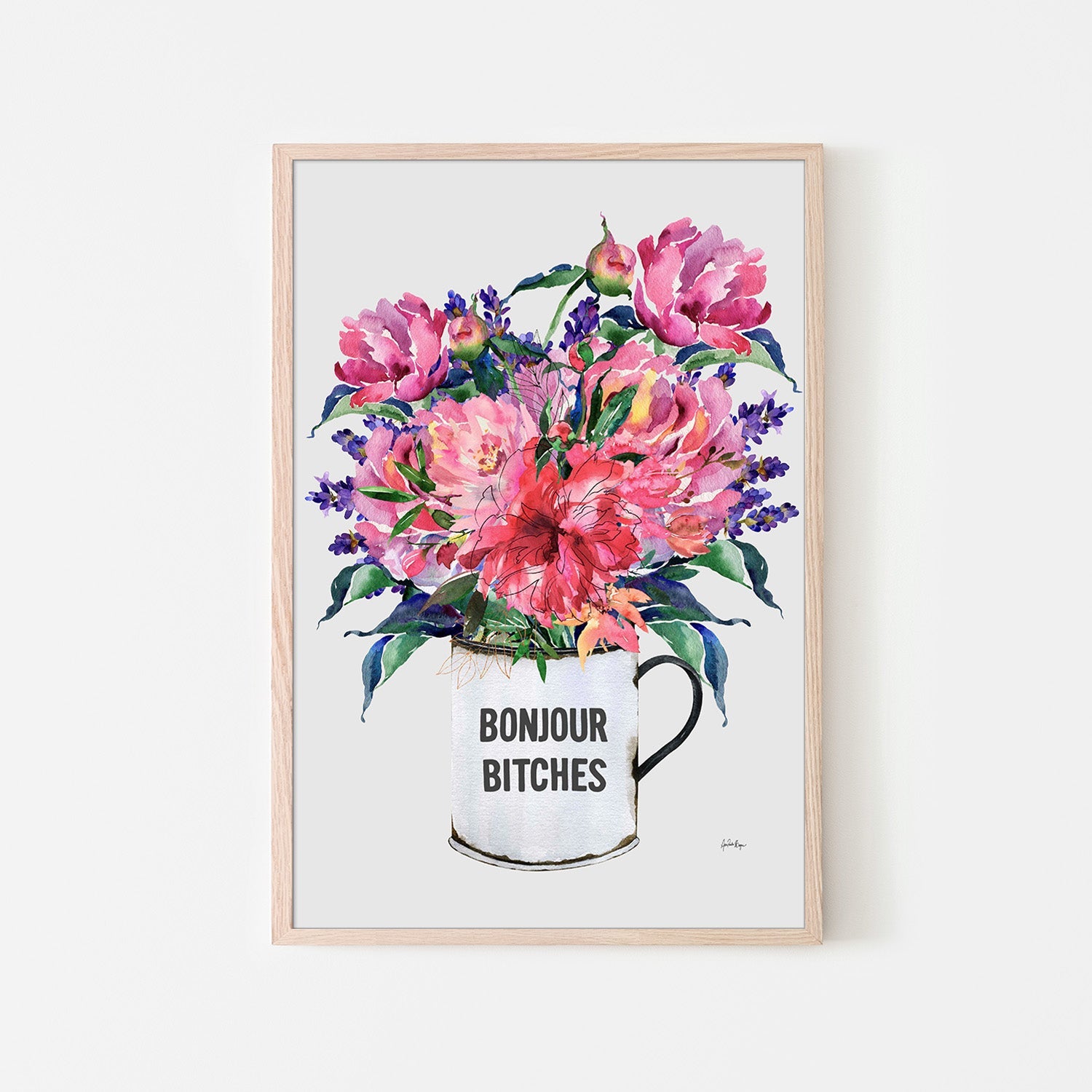 wall-art-print-canvas-poster-framed-Bonjour, bitches-6