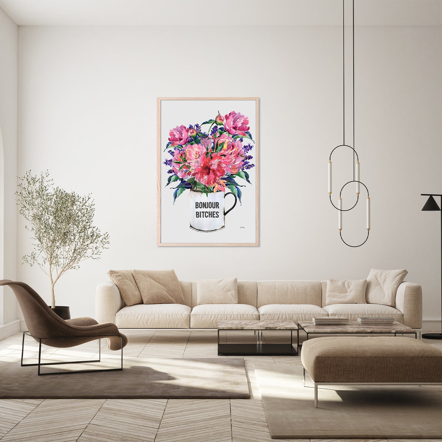 wall-art-print-canvas-poster-framed-Bonjour, bitches-8