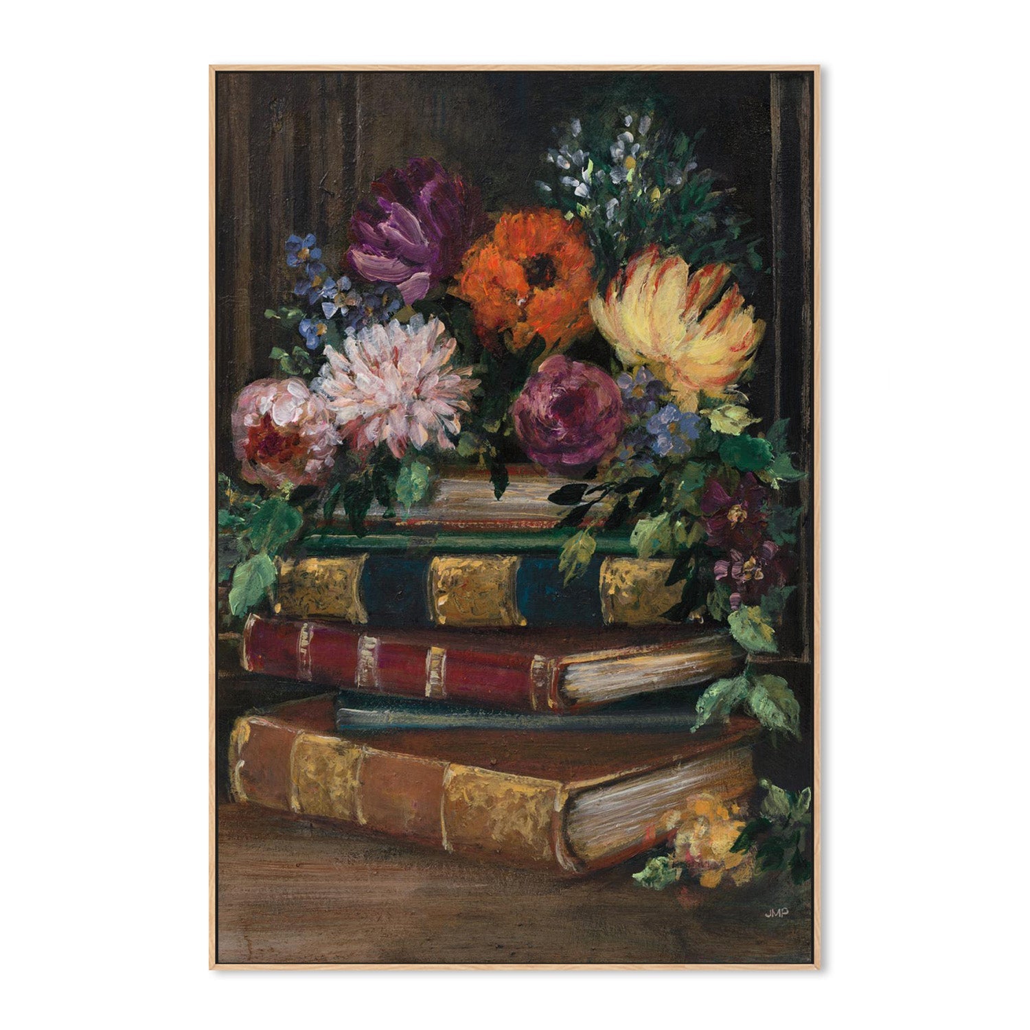 wall-art-print-canvas-poster-framed-Books of Beauty, Style B-4