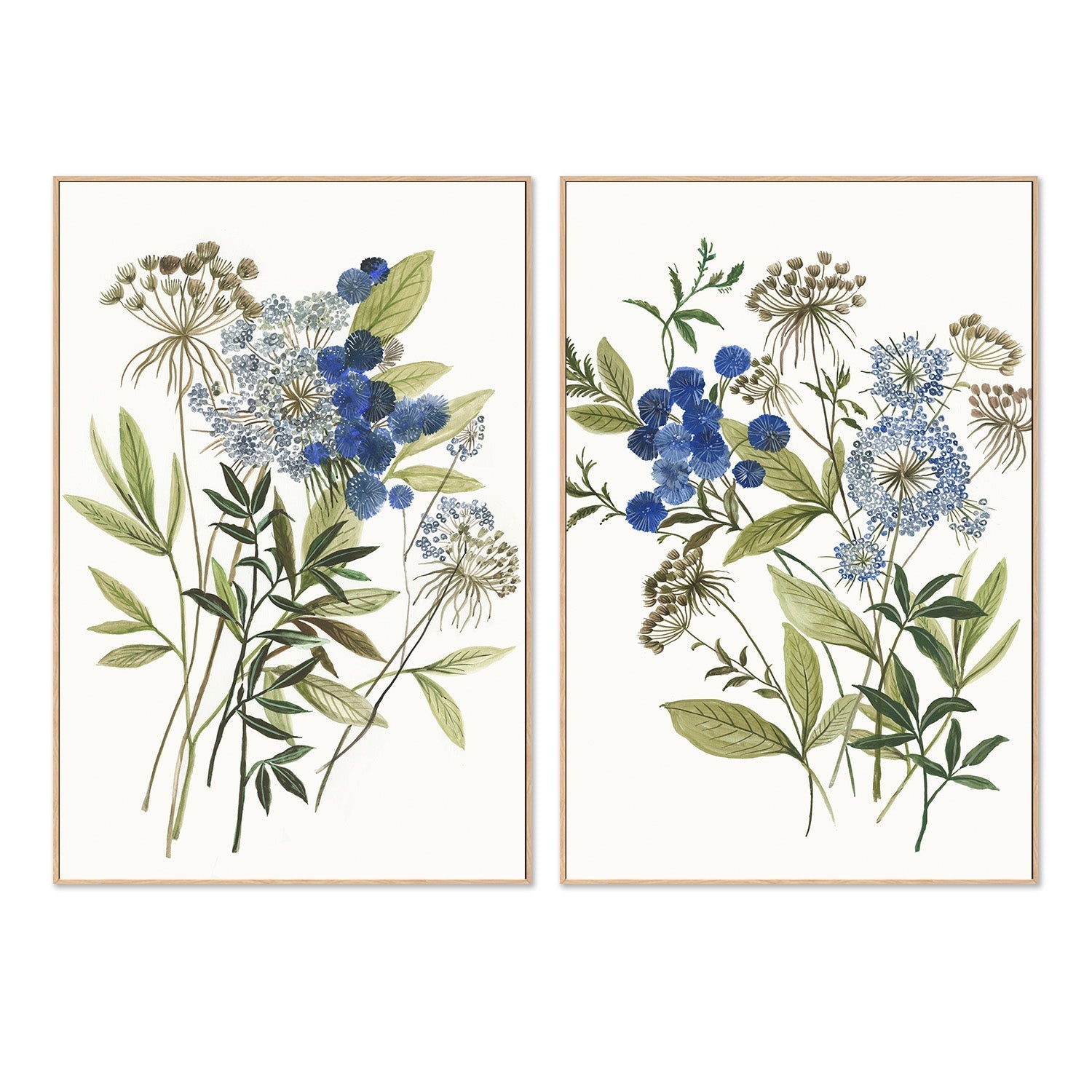 wall-art-print-canvas-poster-framed-Botana, Style A & B, Set Of 2 , By Asia Jensen-4
