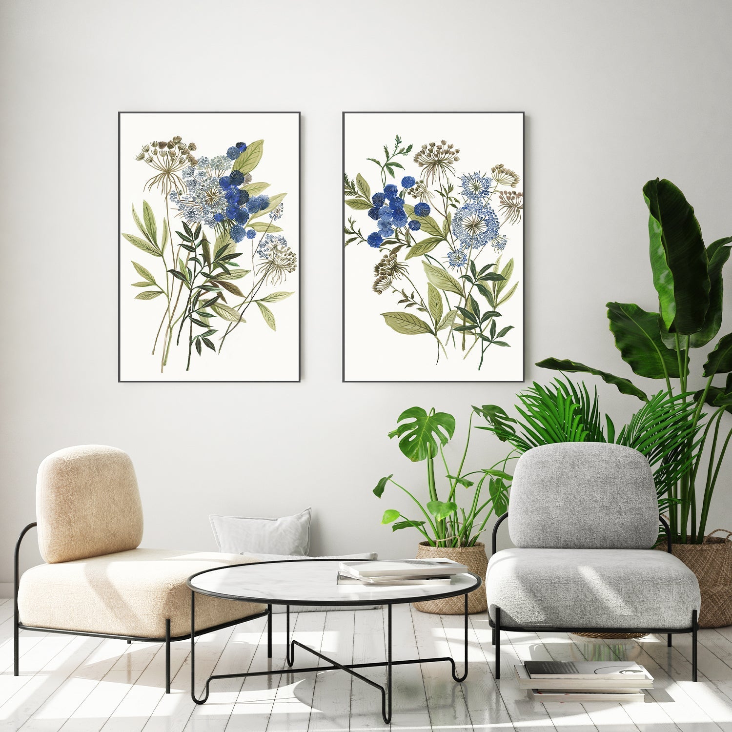 wall-art-print-canvas-poster-framed-Botana, Style A & B, Set Of 2 , By Asia Jensen-7