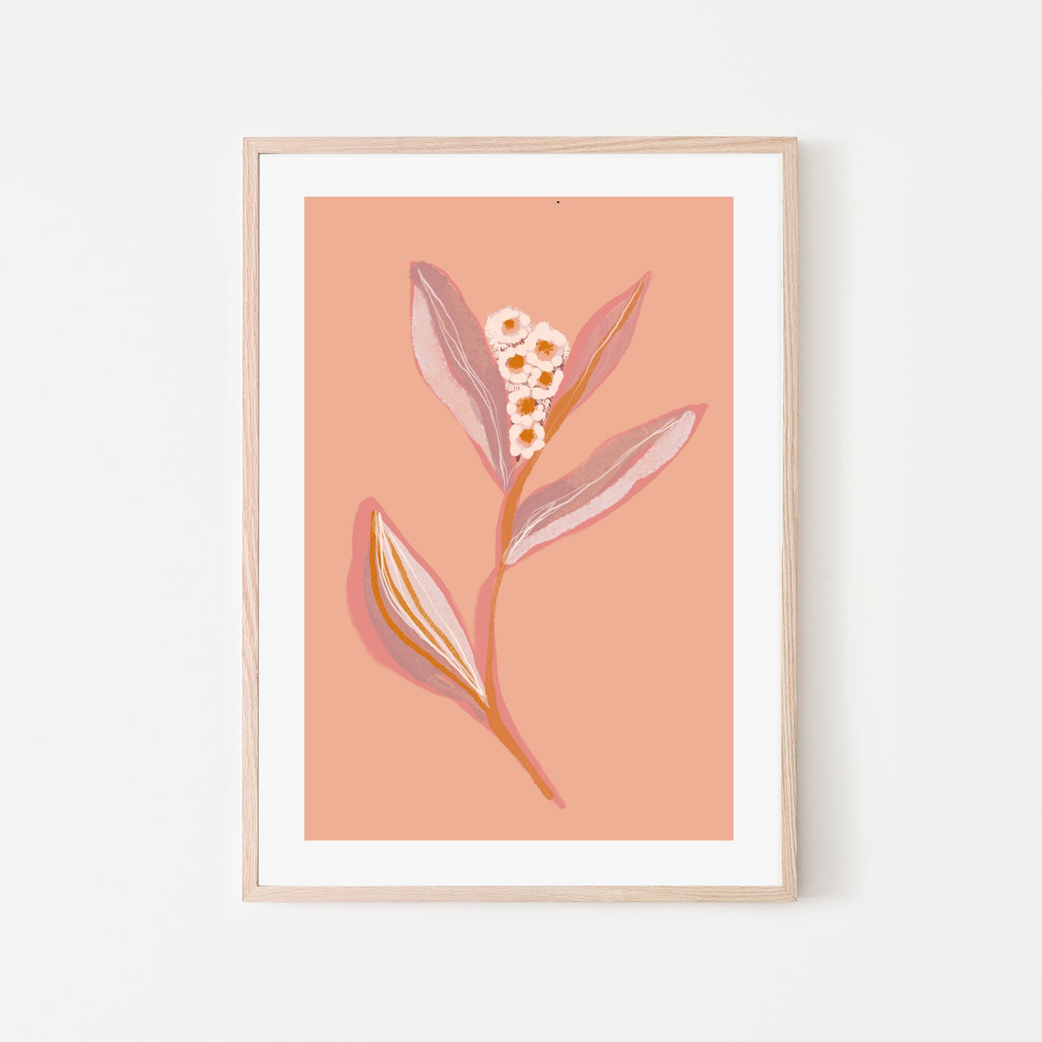 wall-art-print-canvas-poster-framed-Botanical Floral Peach, Style A , By Hope Bainbridge-6