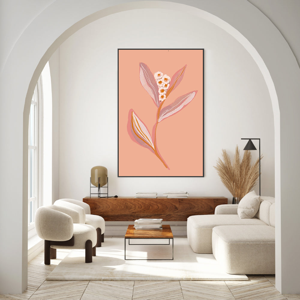 wall-art-print-canvas-poster-framed-Botanical Floral Peach, Style A , By Hope Bainbridge-7
