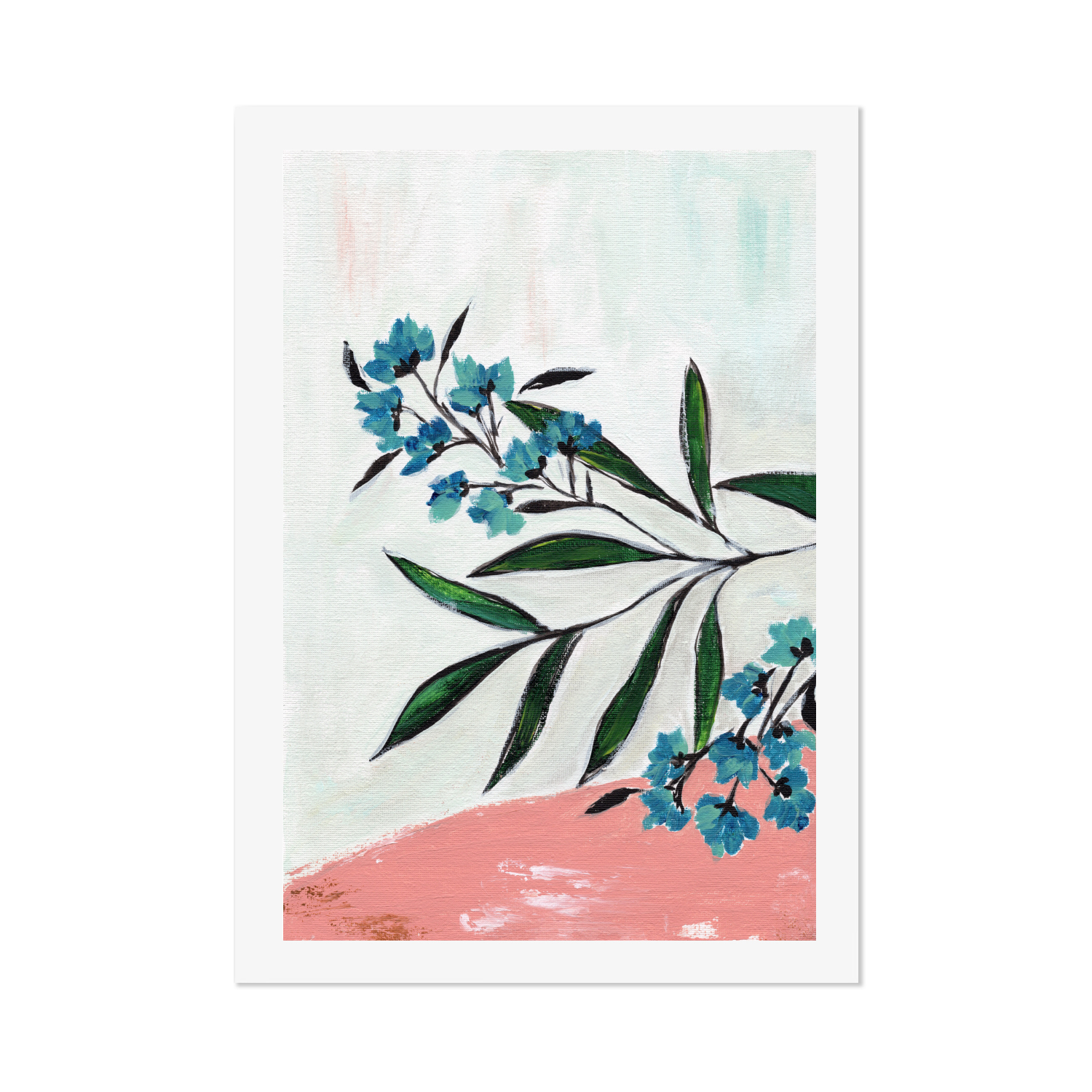 wall-art-print-canvas-poster-framed-Botanical Harmony, Style C , By Nikita Jariwala-GIOIA-WALL-ART