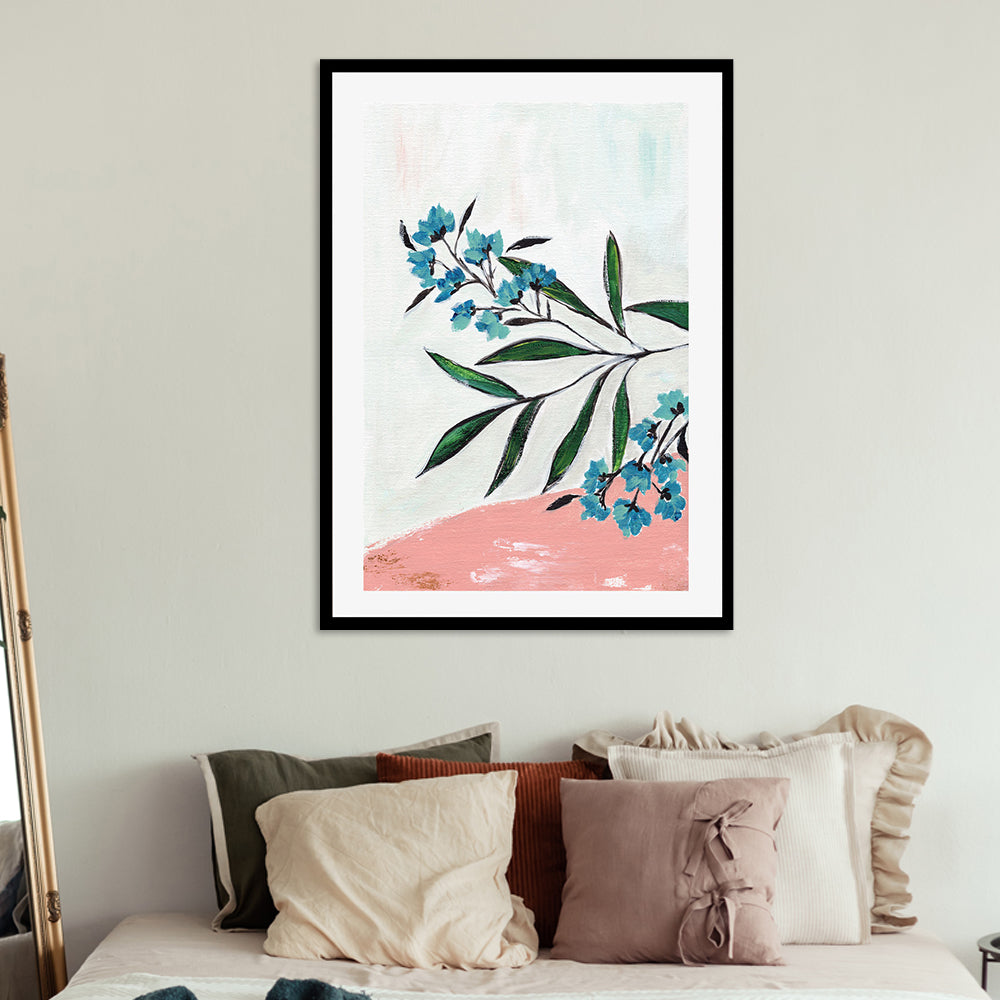 wall-art-print-canvas-poster-framed-Botanical Harmony, Style C , By Nikita Jariwala-GIOIA-WALL-ART