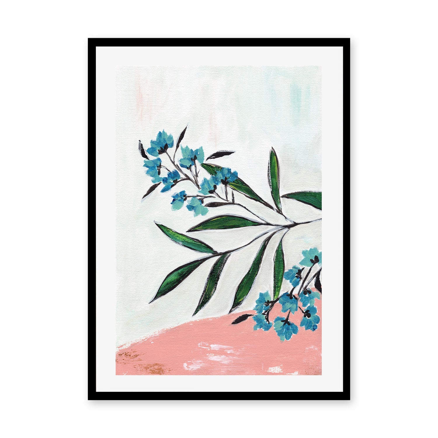 wall-art-print-canvas-poster-framed-Botanical Harmony, Style C , By Nikita Jariwala-GIOIA-WALL-ART
