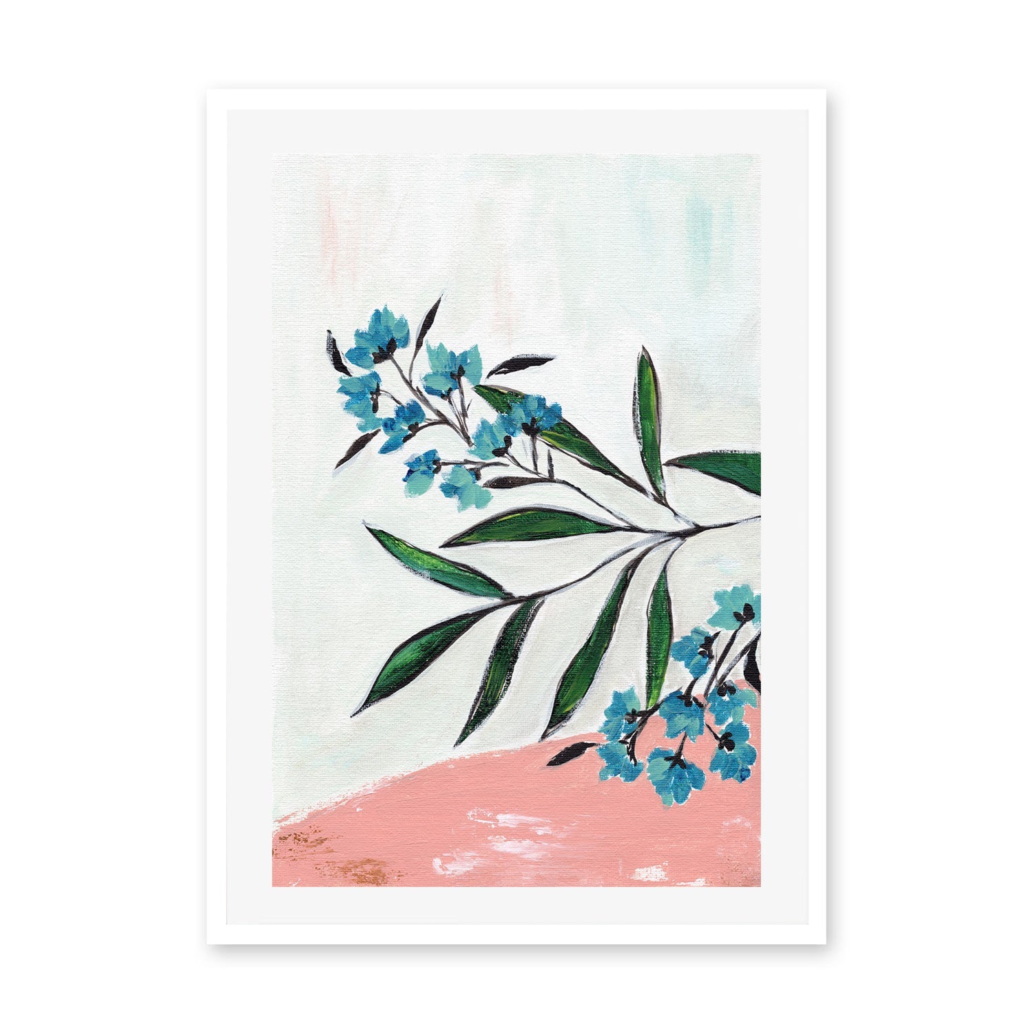 wall-art-print-canvas-poster-framed-Botanical Harmony, Style C , By Nikita Jariwala-GIOIA-WALL-ART