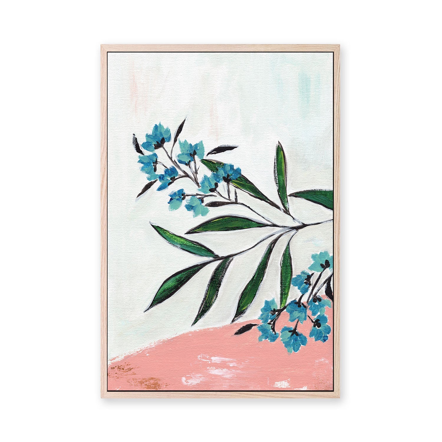 wall-art-print-canvas-poster-framed-Botanical Harmony, Style C , By Nikita Jariwala-GIOIA-WALL-ART