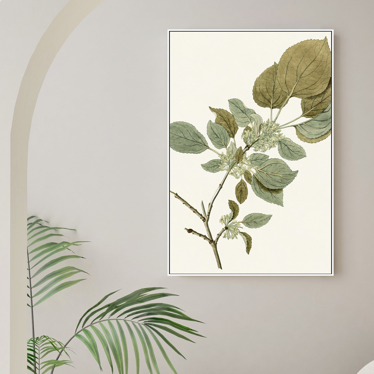 wall-art-print-canvas-poster-framed-Botanical Leaf, Style B-2