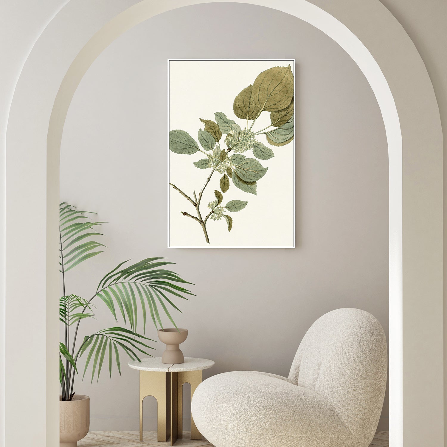 wall-art-print-canvas-poster-framed-Botanical Leaf, Style B-7