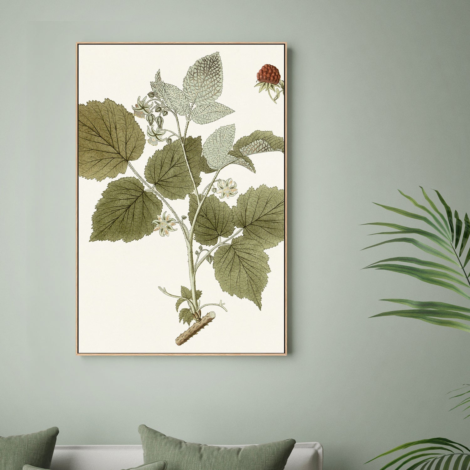 wall-art-print-canvas-poster-framed-Botanical Leaf, Style C-2