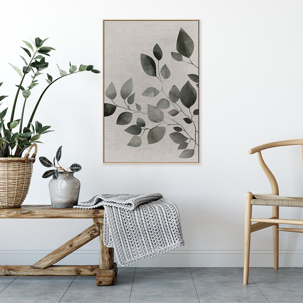 wall-art-print-canvas-poster-framed-Botanical Pair Green Style A-by-Dear Musketeer Studio-Gioia Wall Art