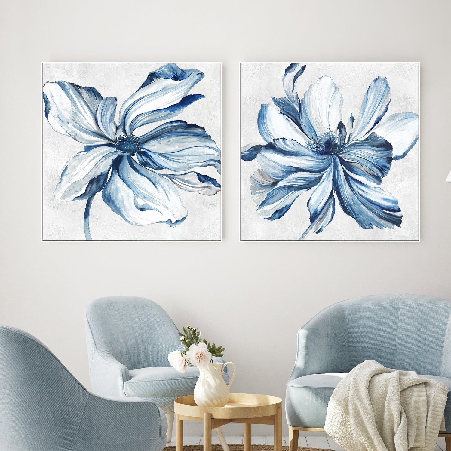 wall-art-print-canvas-poster-framed-Botanical, Style A & B, Set Of 2 , By Asia Jensen-2