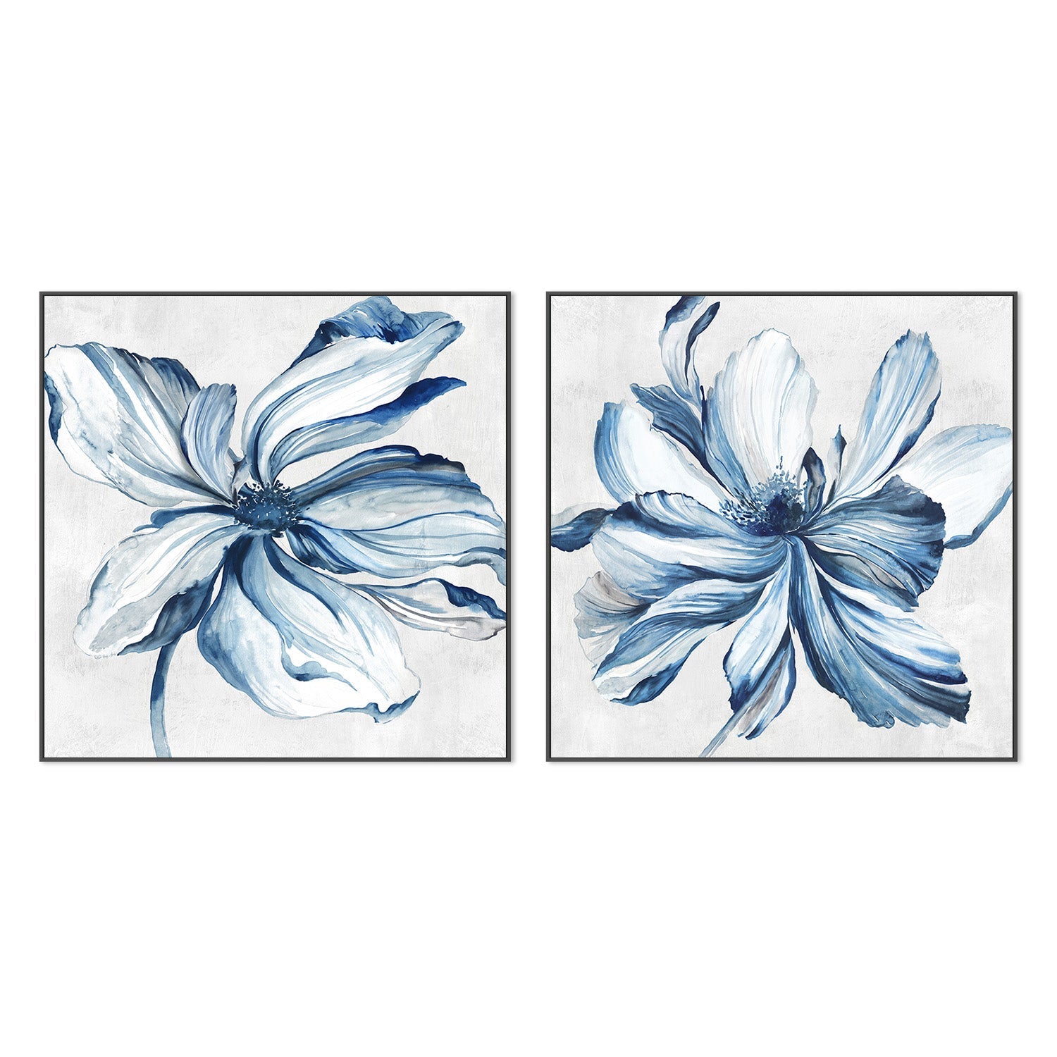 wall-art-print-canvas-poster-framed-Botanical, Style A & B, Set Of 2 , By Asia Jensen-3