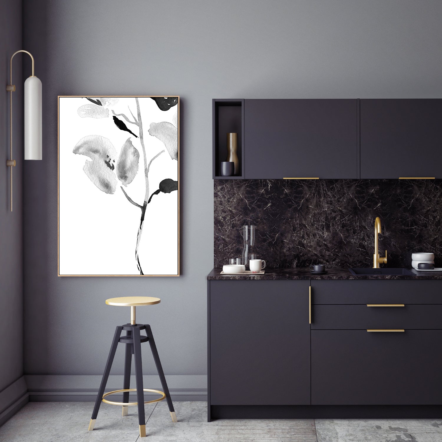 wall-art-print-canvas-poster-framed-Botanical, Style A , By Danushka Abeygoda-7