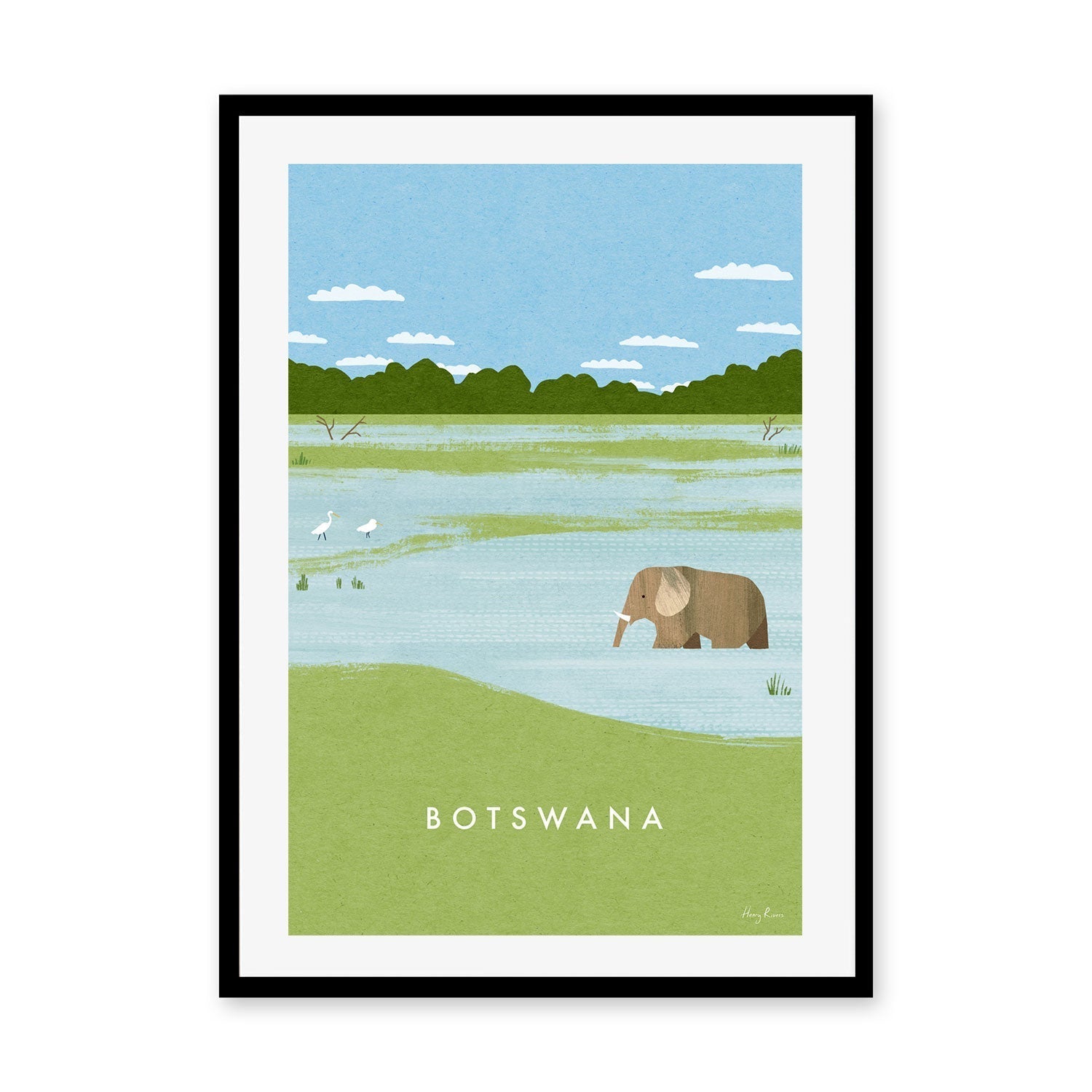 wall-art-print-canvas-poster-framed-Botswana , By Henry Rivers-GIOIA-WALL-ART