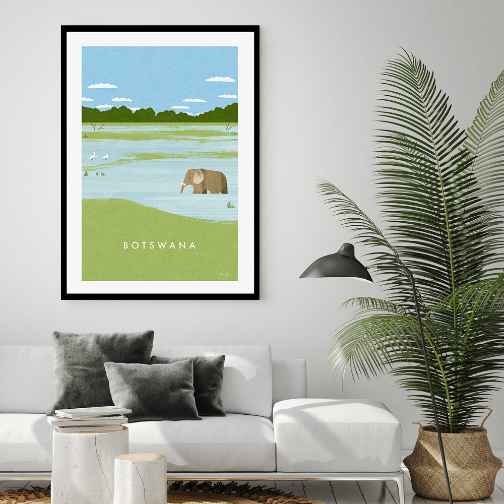 wall-art-print-canvas-poster-framed-Botswana , By Henry Rivers-GIOIA-WALL-ART