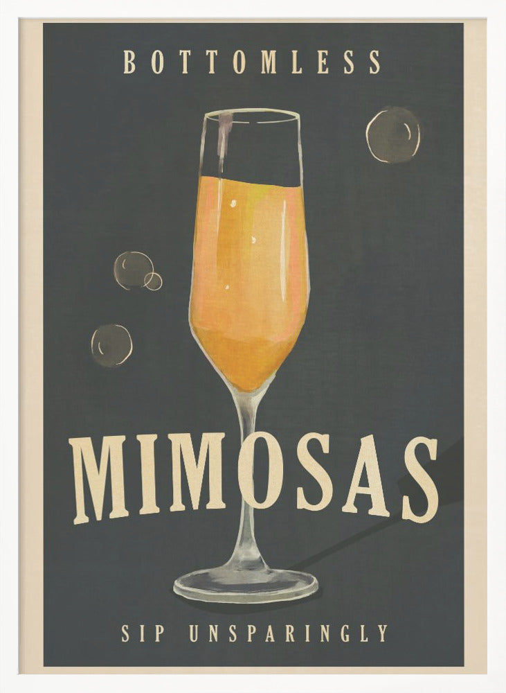 wall-art-print-canvas-poster-framed-Bottomless Mimosas Brunch Prosecco & Champagne Art , By Brett Gramse-3