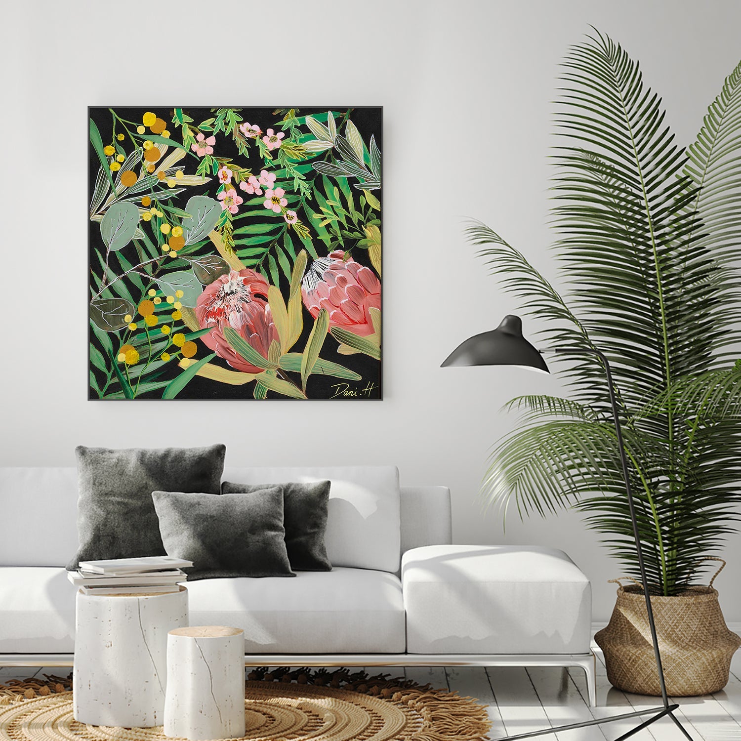wall-art-print-canvas-poster-framed-Bouquet, Style D-7