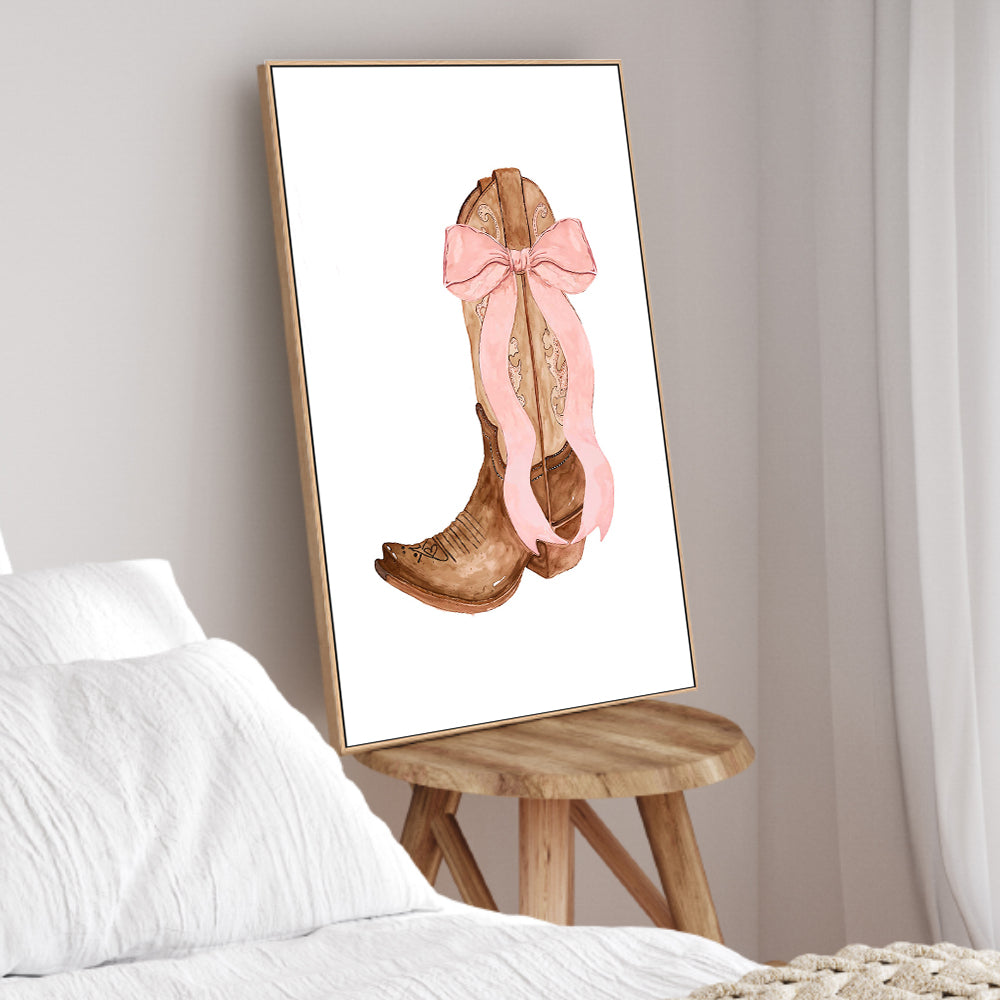 wall-art-print-canvas-poster-framed-Bow Boots , By Lady Hana-2