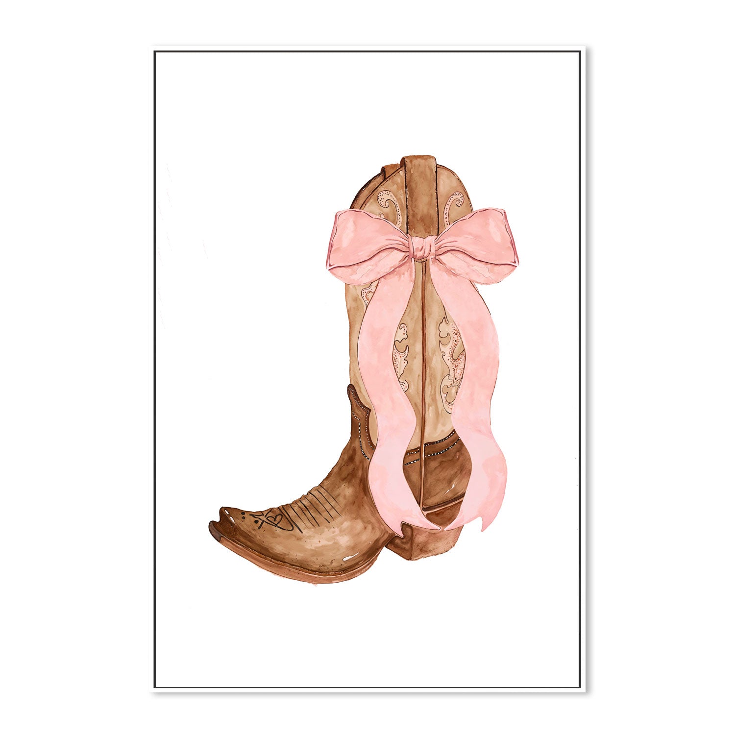 wall-art-print-canvas-poster-framed-Bow Boots , By Lady Hana-5