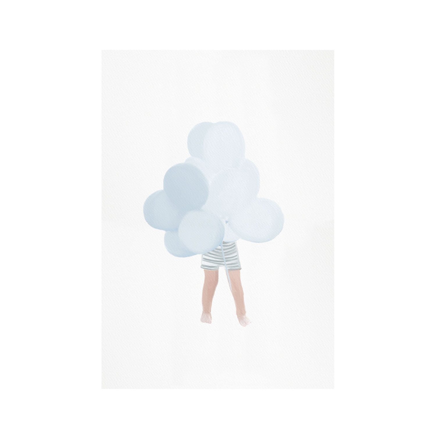 wall-art-print-canvas-poster-framed-Boy with Blue Balloons , By Leah Straatsma-1