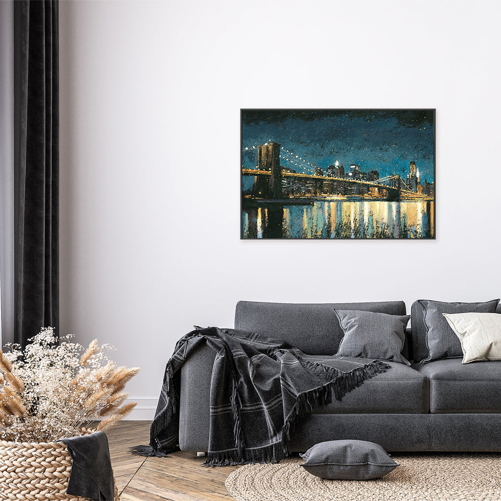 wall-art-print-canvas-poster-framed-Bright City Lights, Style A-by-James Wiens-Gioia Wall Art