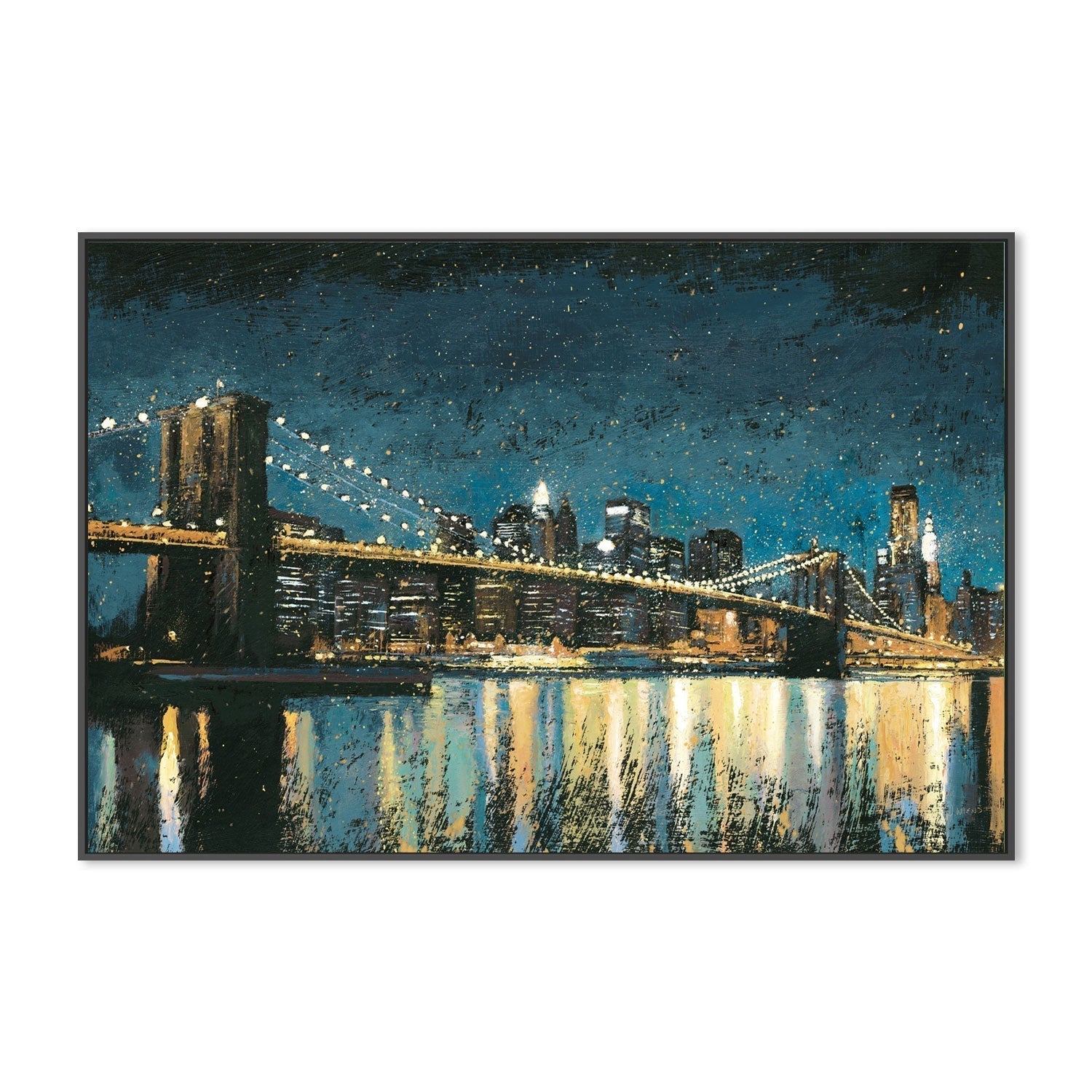 wall-art-print-canvas-poster-framed-Bright City Lights, Style A-by-James Wiens-Gioia Wall Art