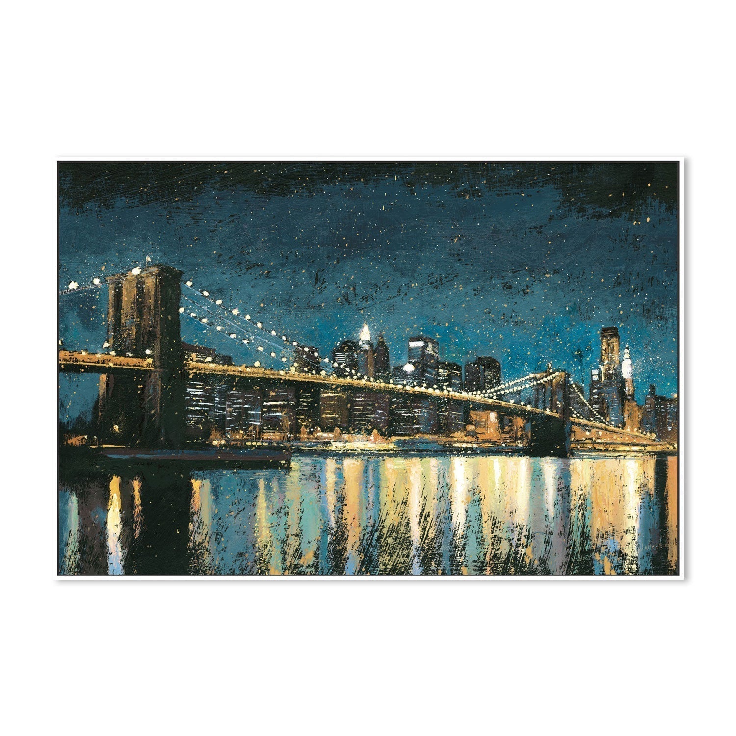 wall-art-print-canvas-poster-framed-Bright City Lights, Style A-by-James Wiens-Gioia Wall Art