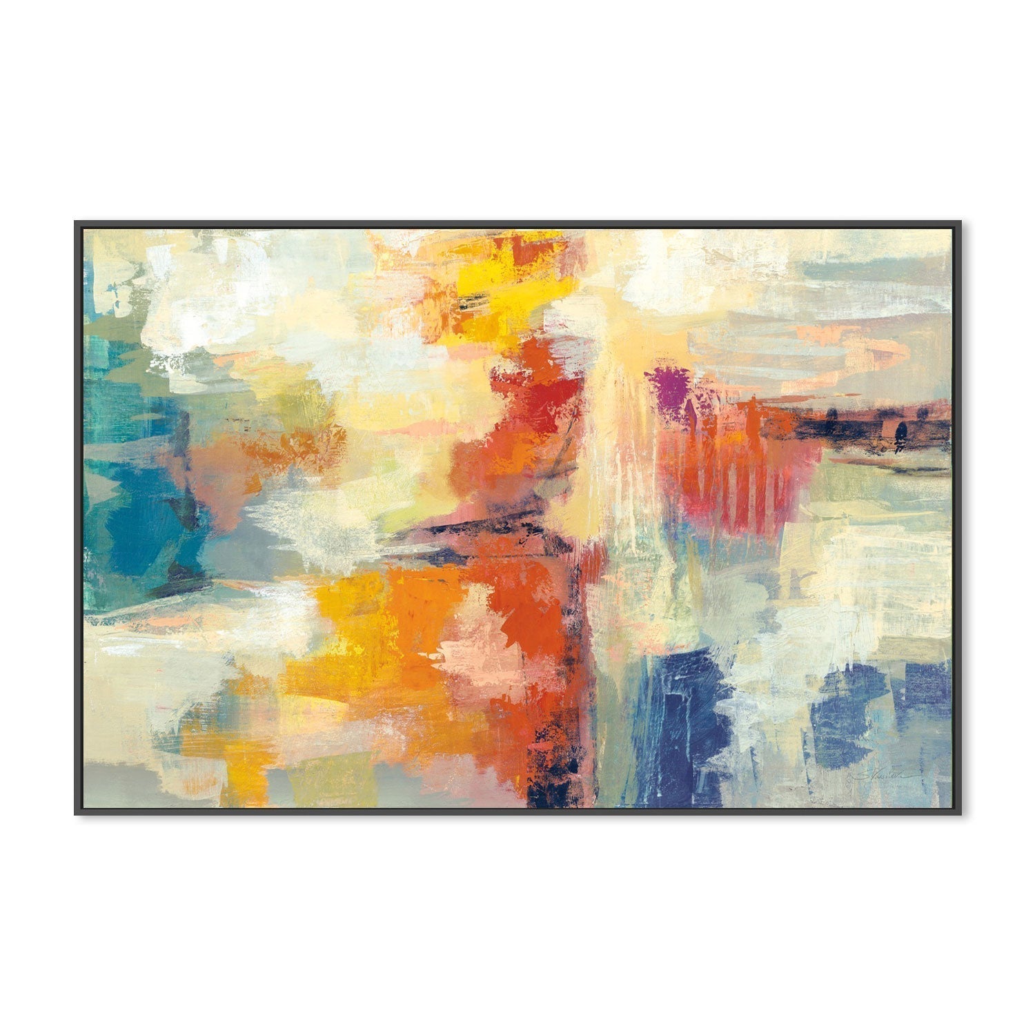 wall-art-print-canvas-poster-framed-Bright Coral Reef-by-Silvia Vassileva-Gioia Wall Art