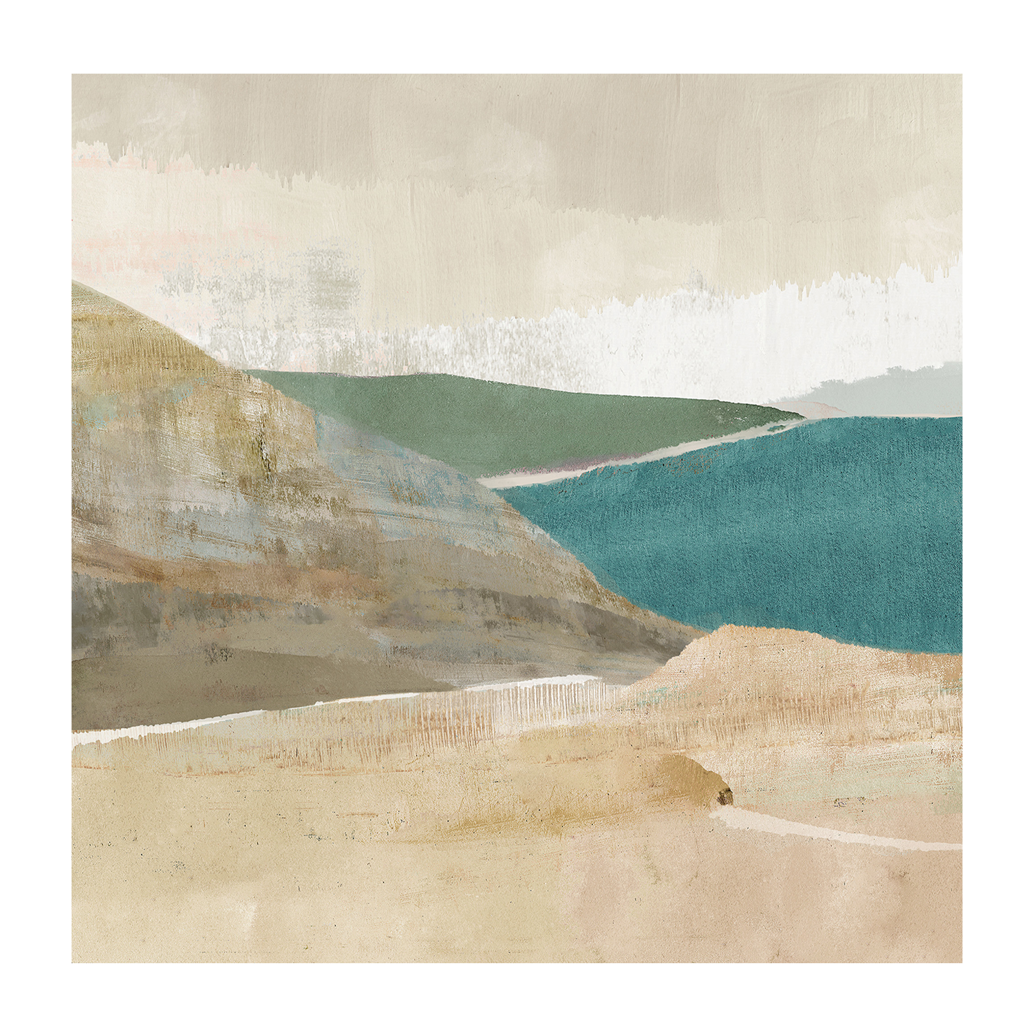 wall-art-print-canvas-poster-framed-Bright Stone Bay, Style A & B, Set Of 2 , By Flora Kouta-8