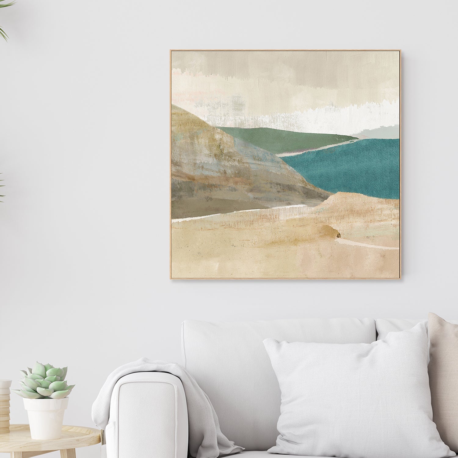 wall-art-print-canvas-poster-framed-Bright Stone Bay, Style A , By Flora Kouta-2