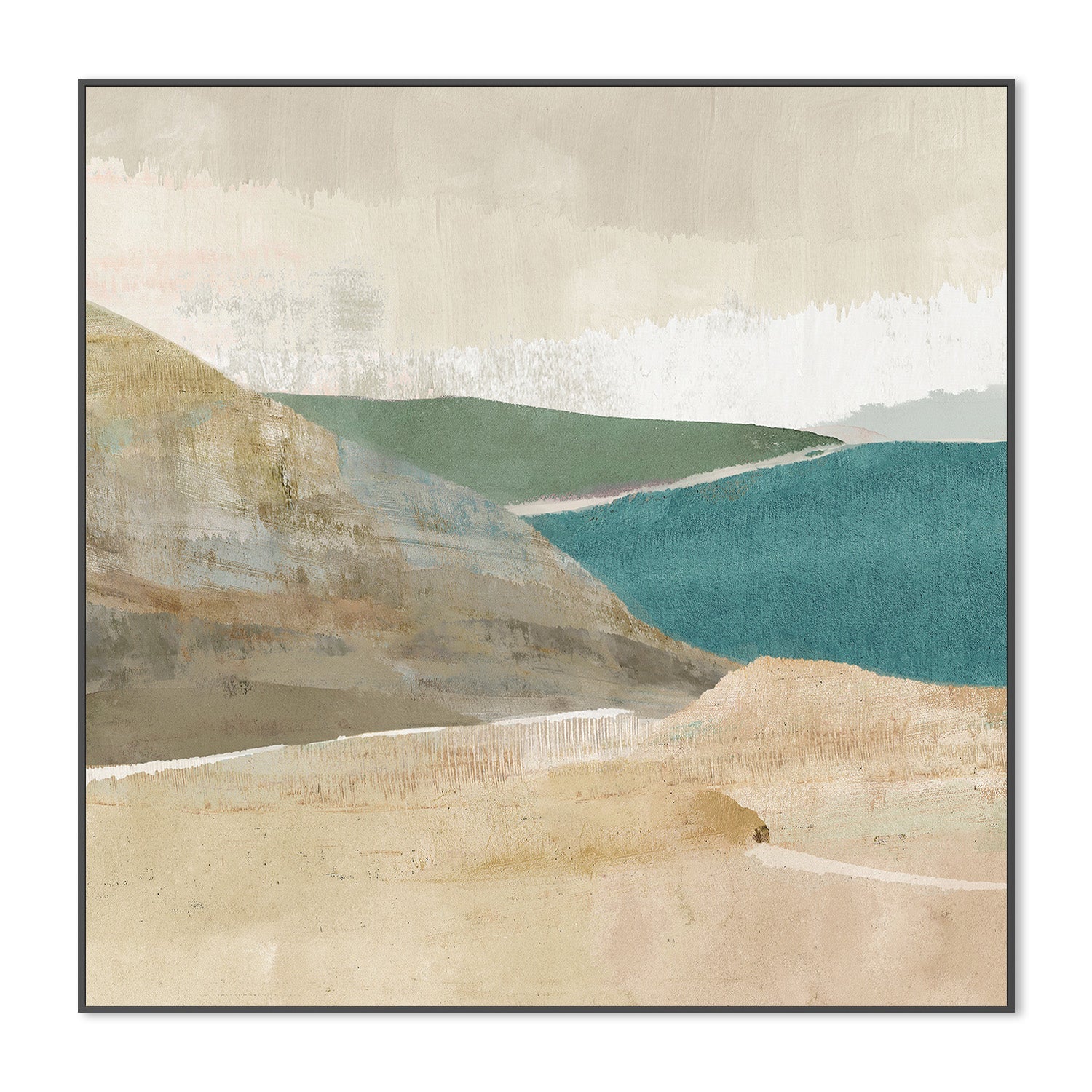 wall-art-print-canvas-poster-framed-Bright Stone Bay, Style A , By Flora Kouta-3