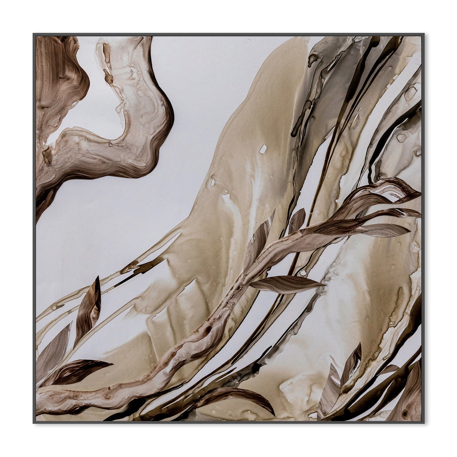 wall-art-print-canvas-poster-framed-Brown Abstract , By Amelia Aveline-3