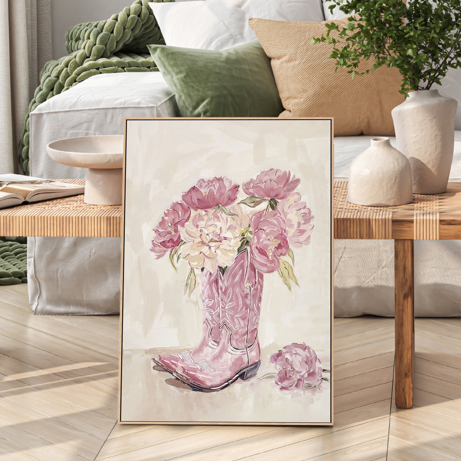 wall-art-print-canvas-poster-framed-Brown Boots , By Lady Hana-2